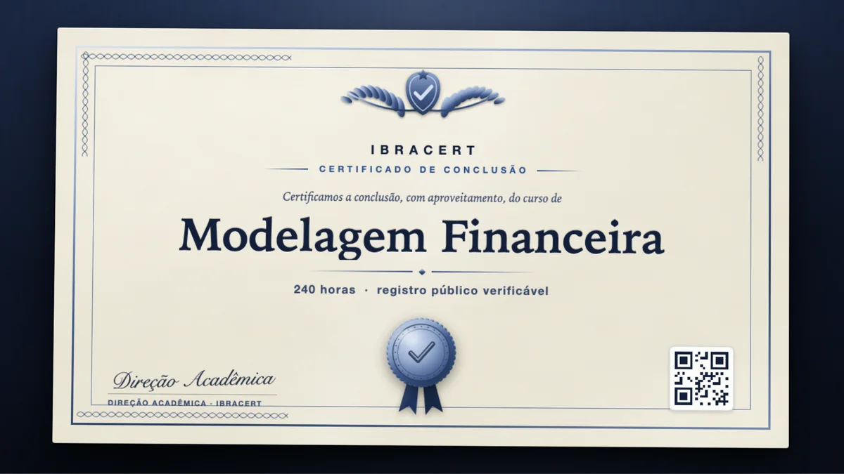 Capa do curso Modelagem Financeira