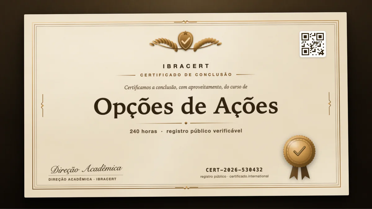 Capa do curso Opções de Ações