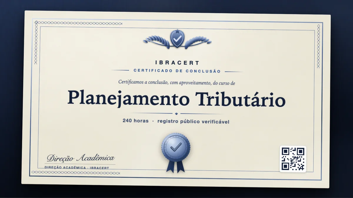 Capa do curso Planejamento Tributário