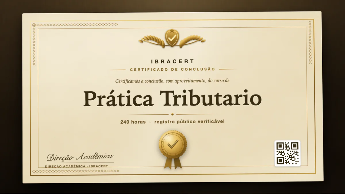 Capa do curso Prática Tributario