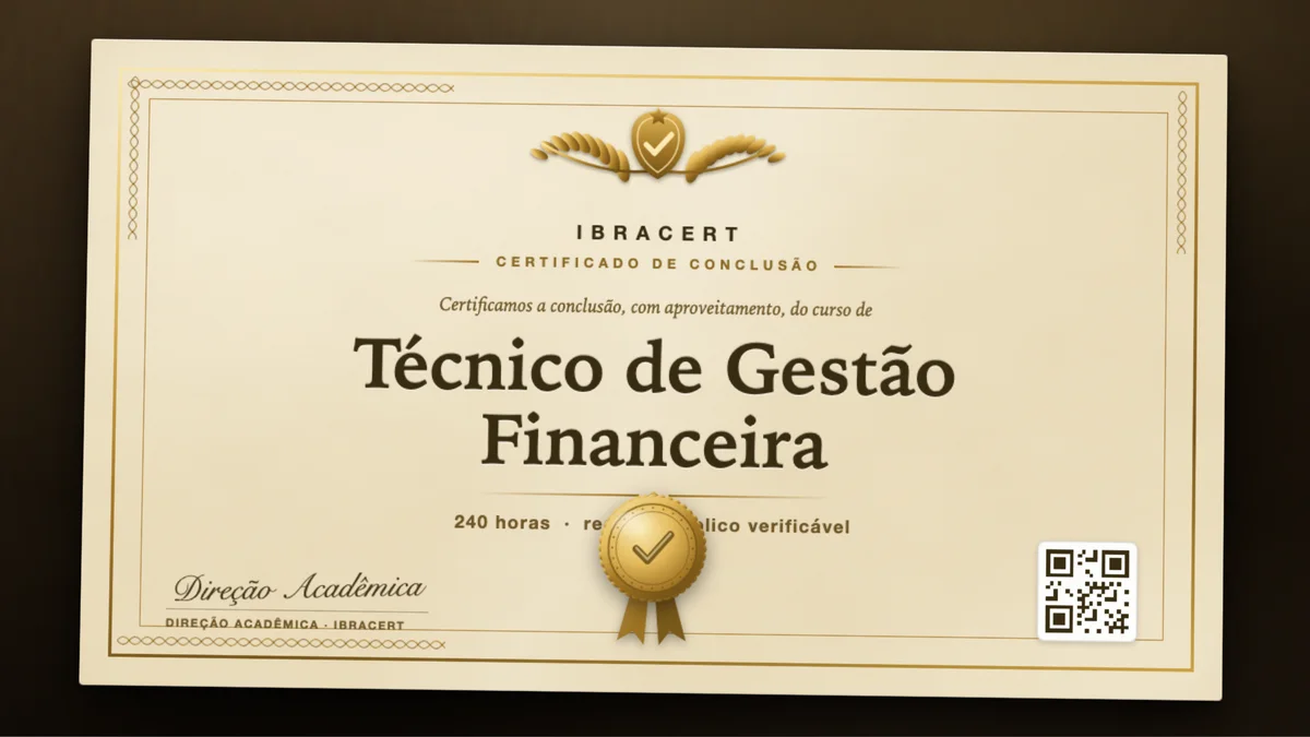 Capa do curso Técnico de Gestão Financeira