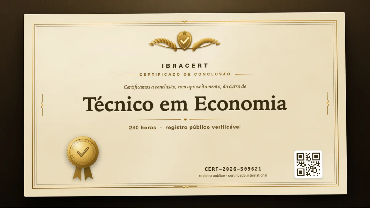 Capa do curso Técnico em Economia