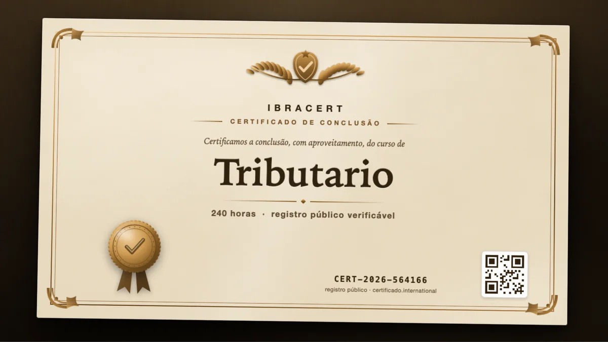 Capa do curso Tributario
