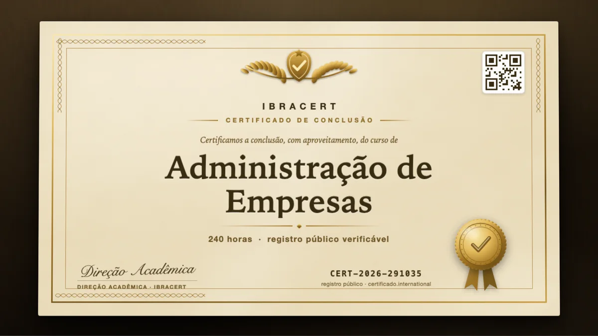 Capa do curso Administração de Empresas