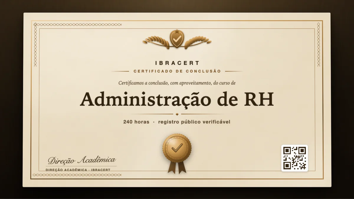 Capa do curso Administração de RH