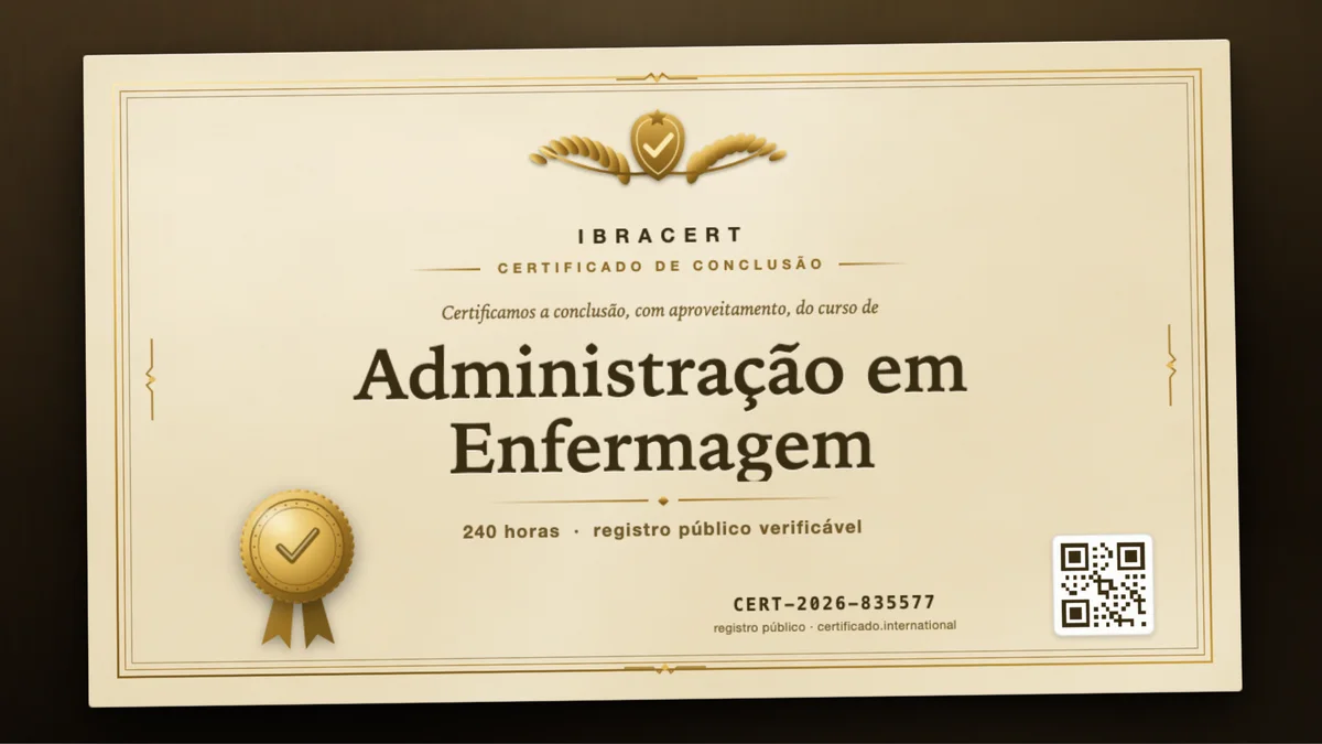 Capa do curso Administração em Enfermagem