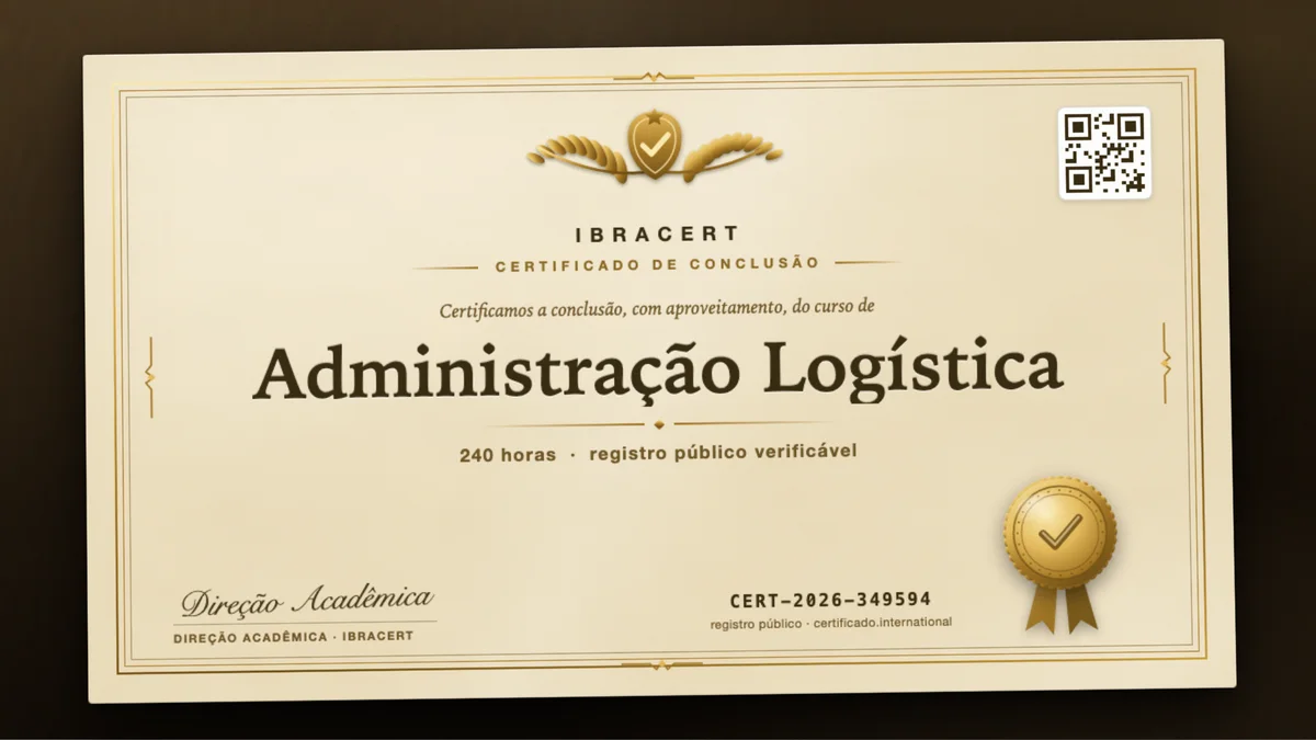 Capa do curso Administração Logística