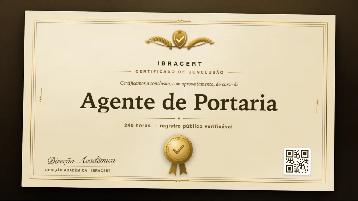 Capa do curso Agente de Portaria
