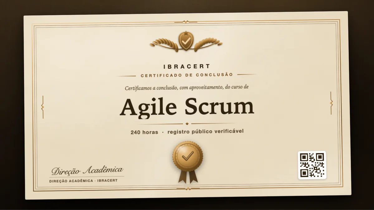Capa do curso Agile Scrum