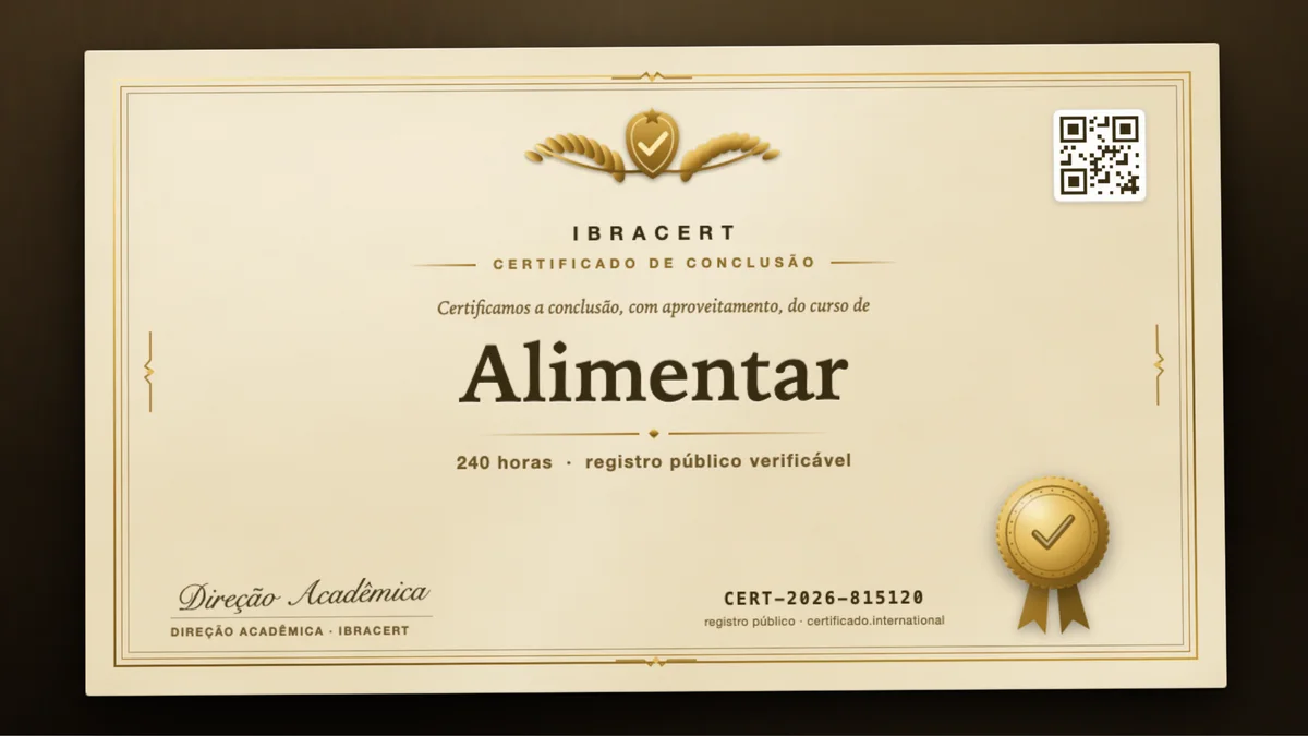 Capa do curso Alimentar