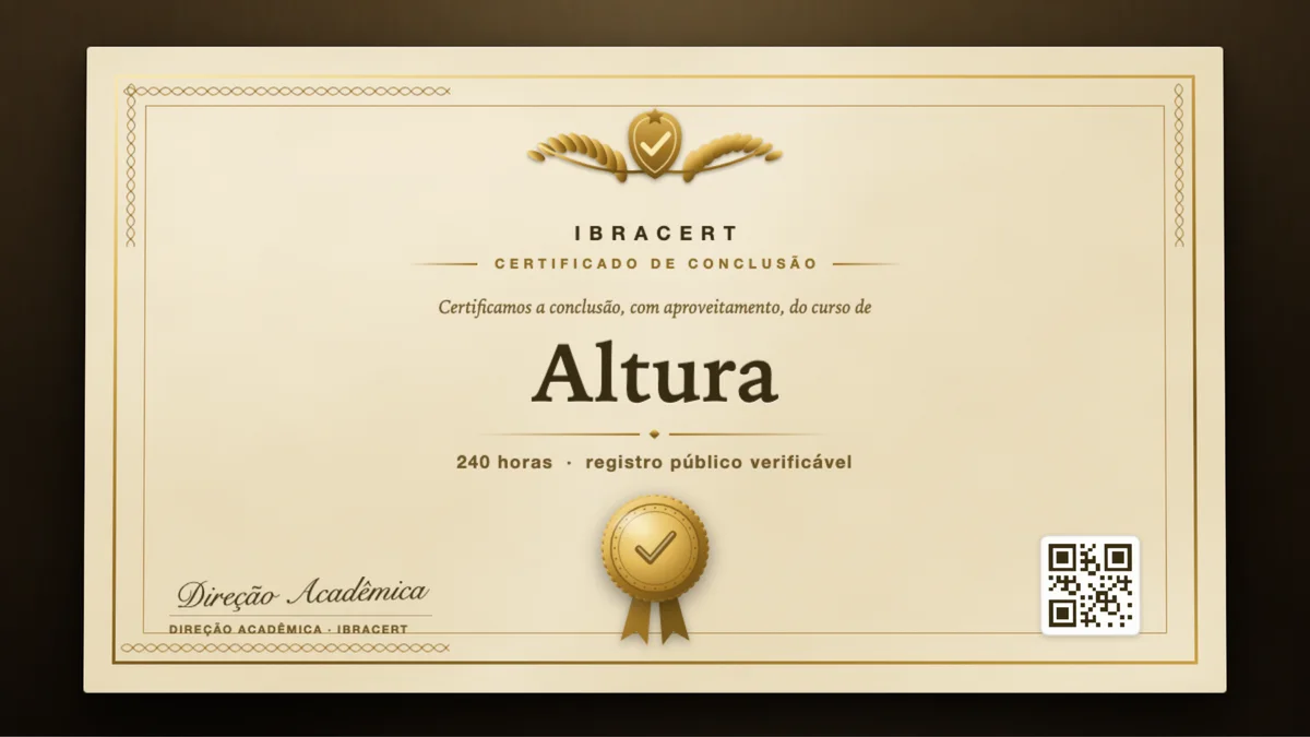 Capa do curso Altura