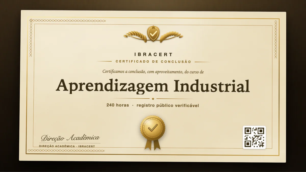 Capa do curso Aprendizagem Industrial