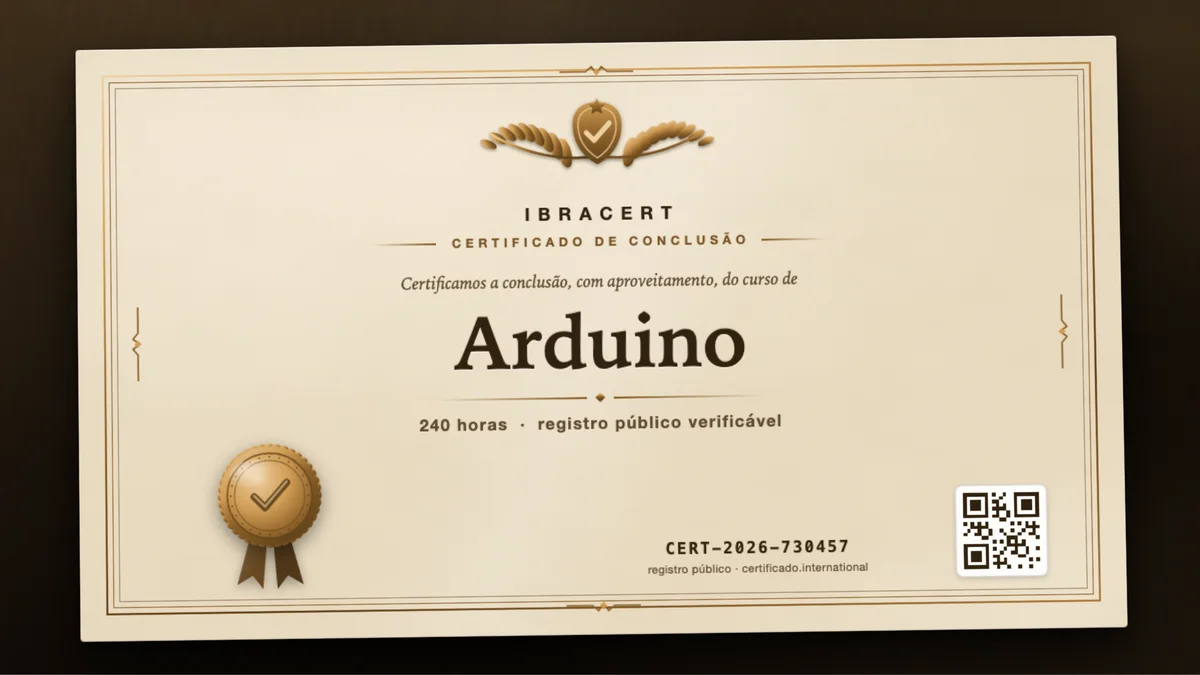 Capa do curso Arduino