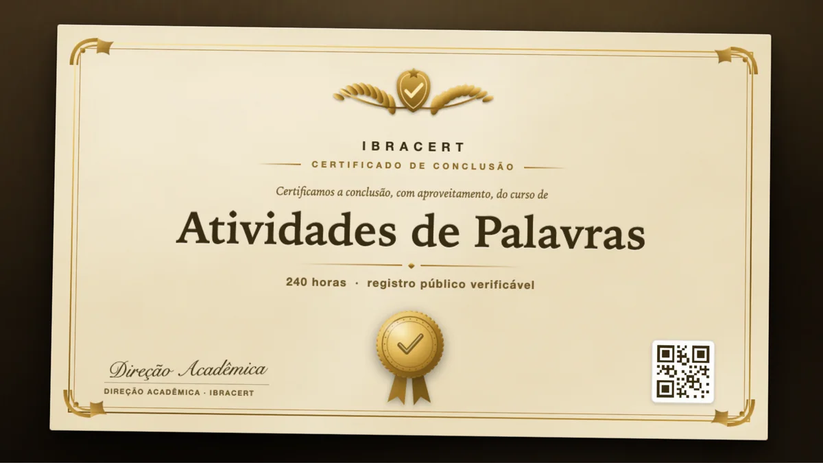 Capa do curso Atividades de Palavras