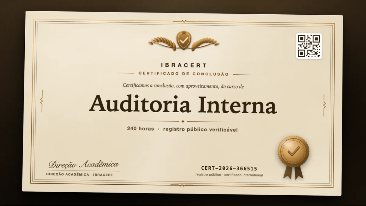 Capa do curso Auditoria Interna