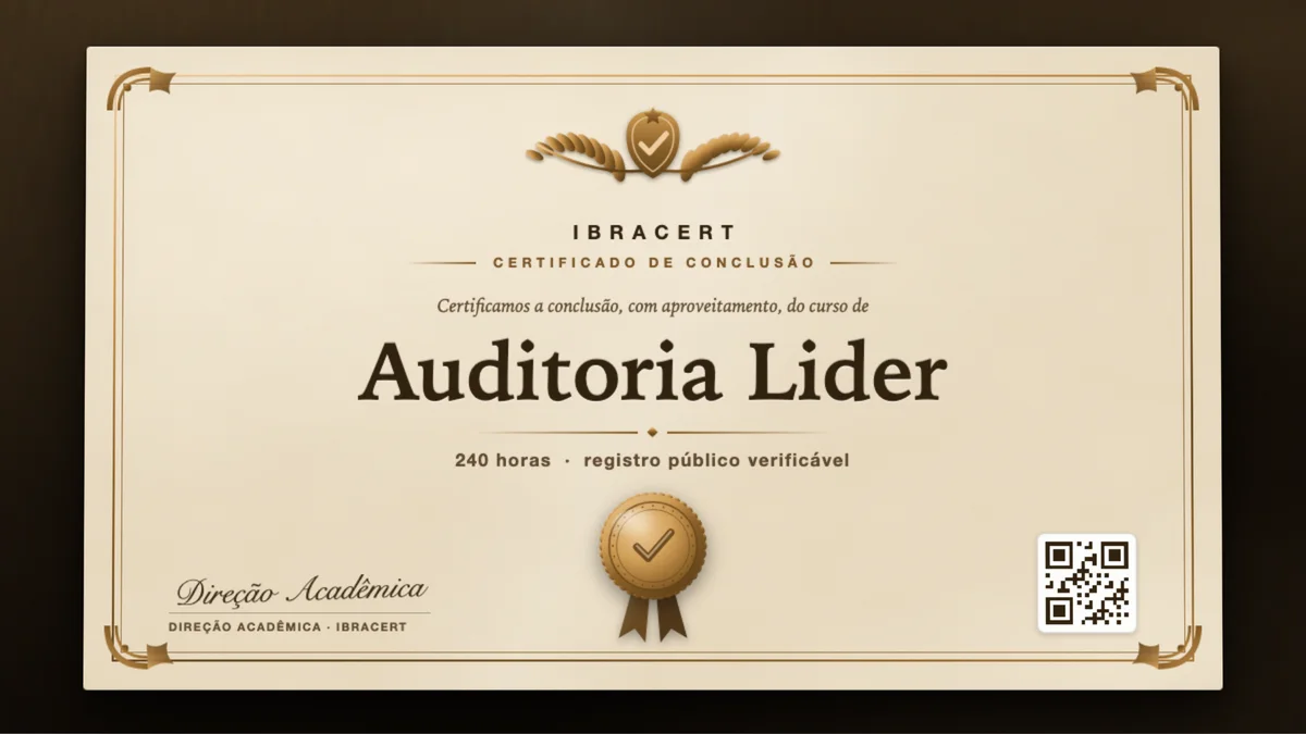 Capa do curso Auditoria Lider