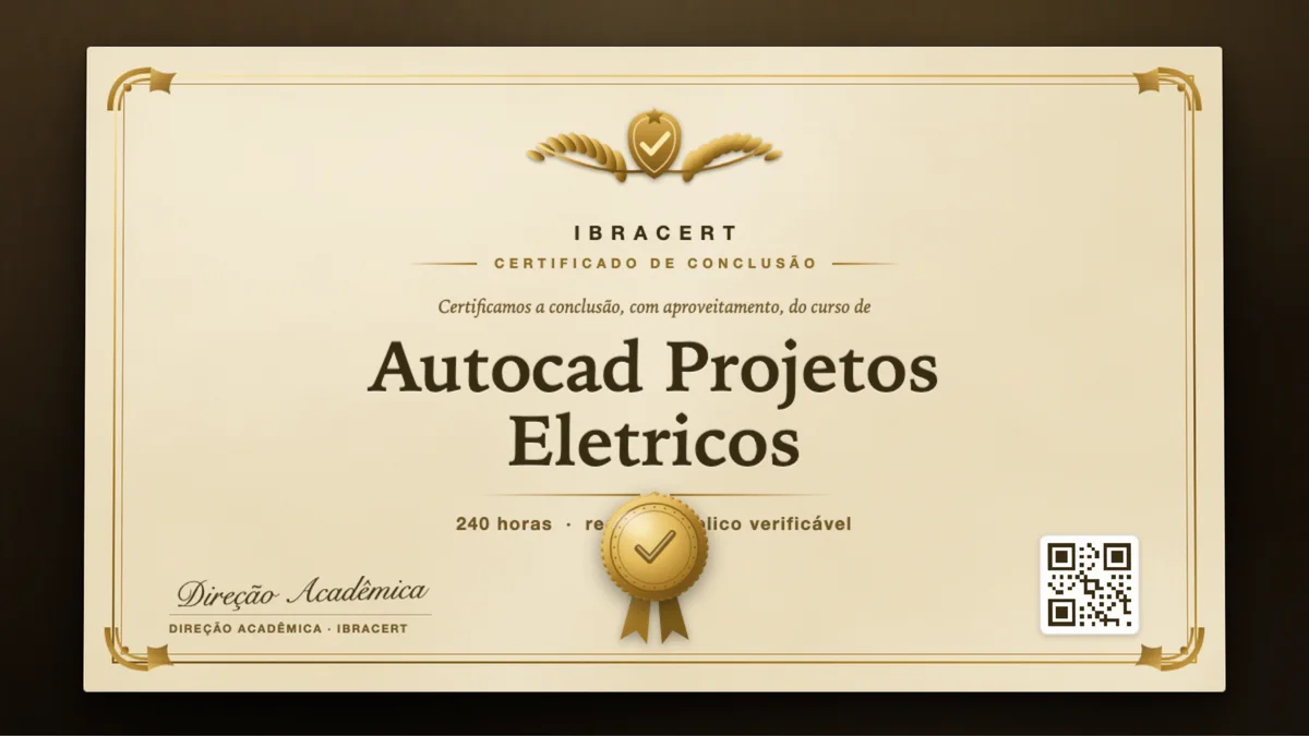 Capa do curso Autocad Projetos Eletricos
