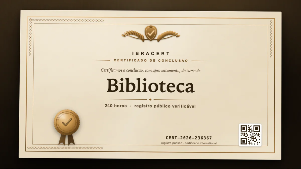 Capa do curso Biblioteca