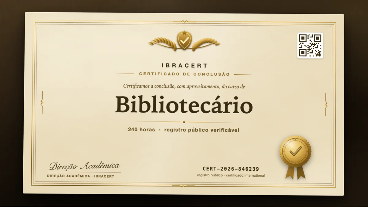 Capa do curso Bibliotecário
