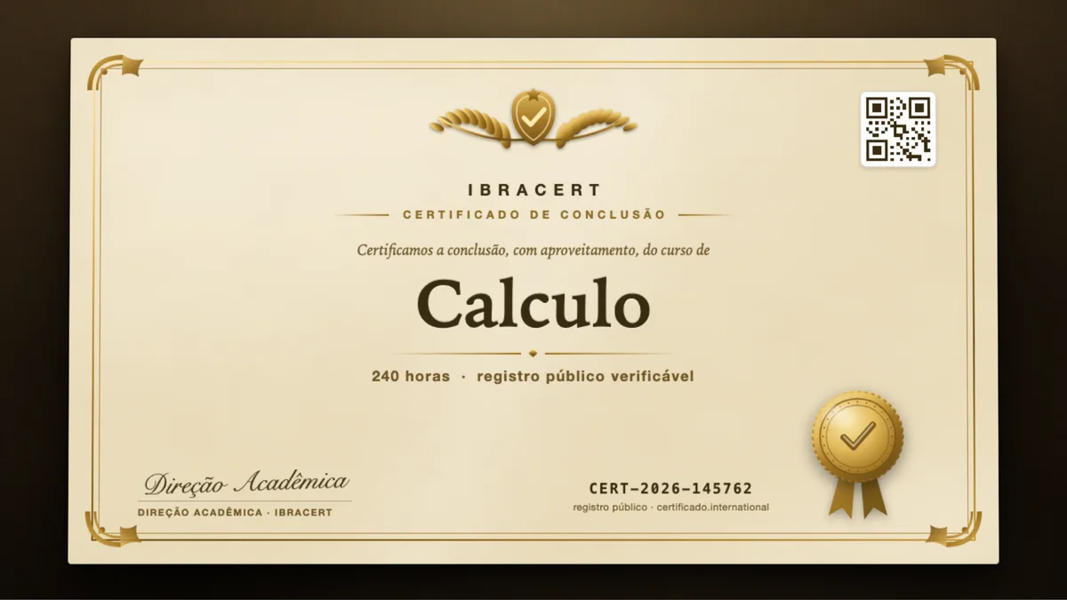Capa do curso Calculo
