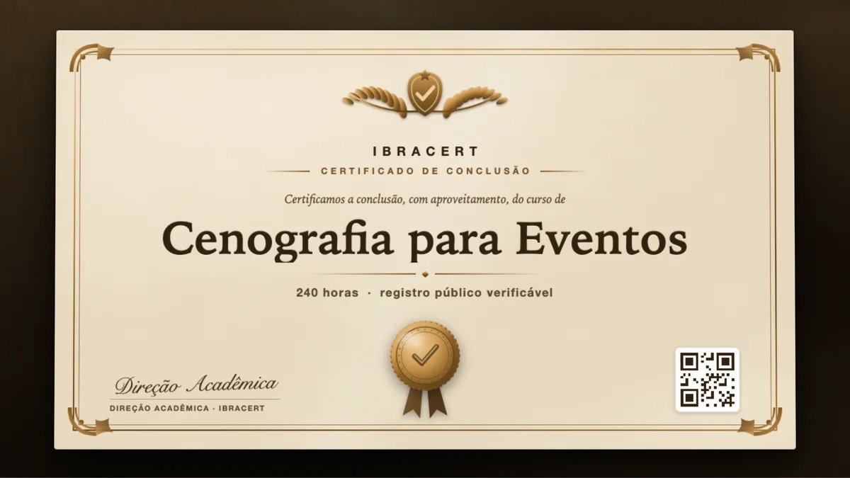 Capa do curso Cenografia para Eventos