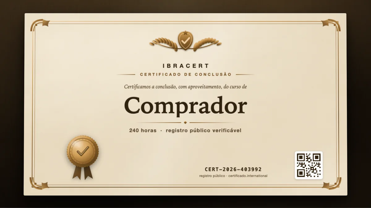 Capa do curso Comprador
