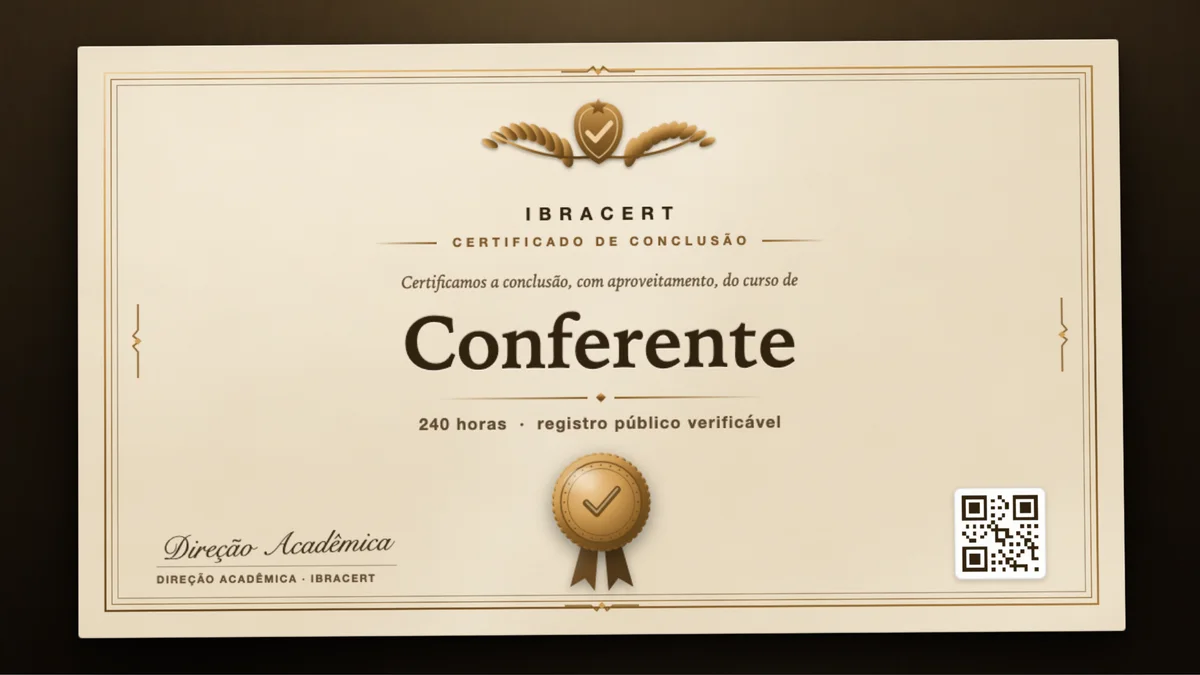 Capa do curso Conferente