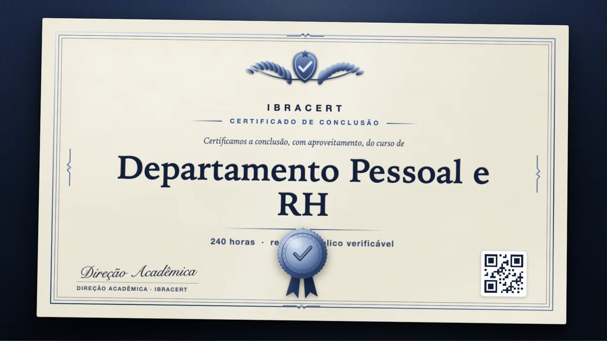 Capa do curso Departamento Pessoal e RH