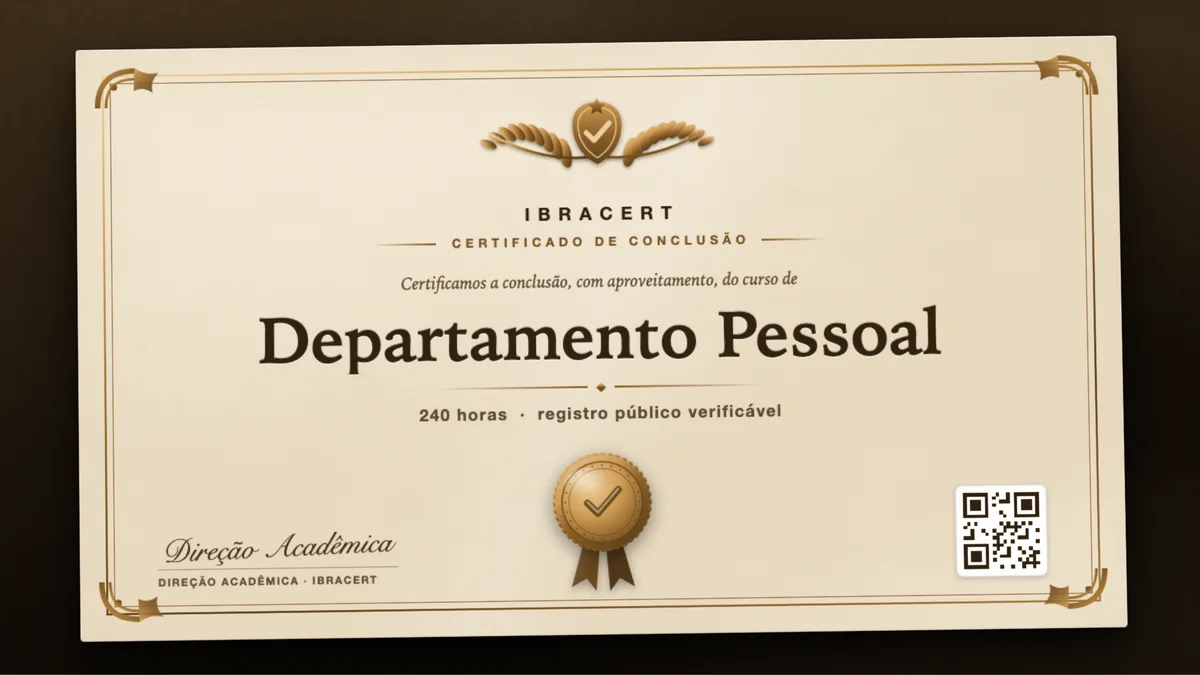 Capa do curso Departamento Pessoal