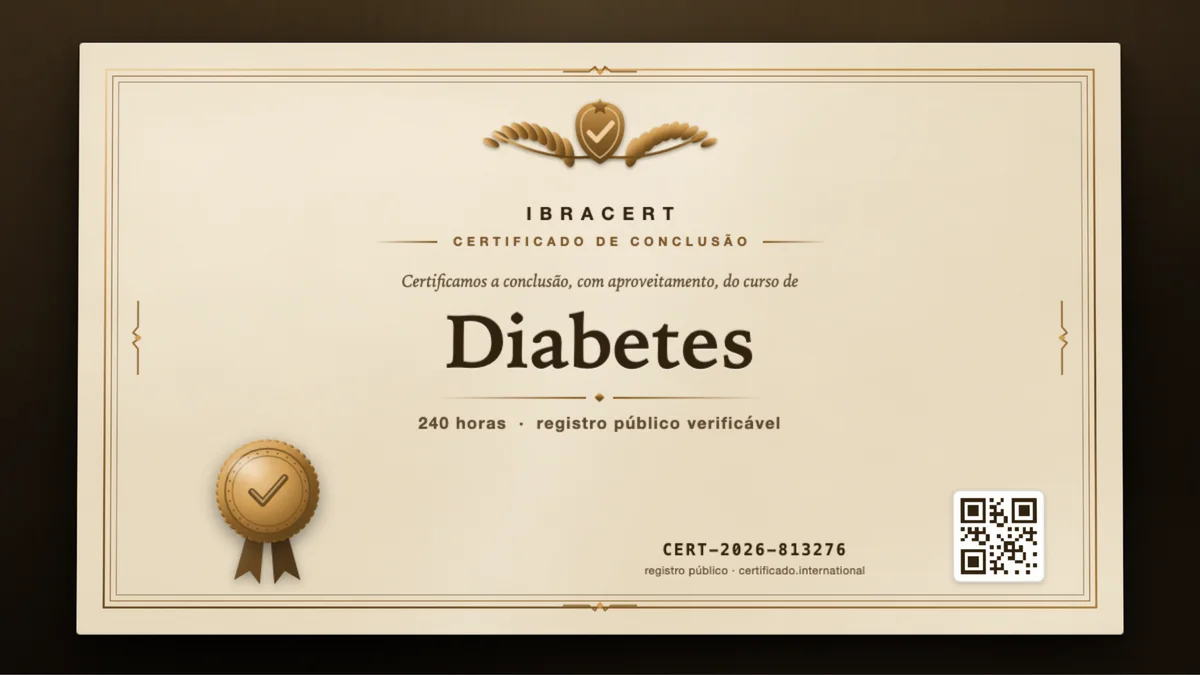 Capa do curso Diabetes