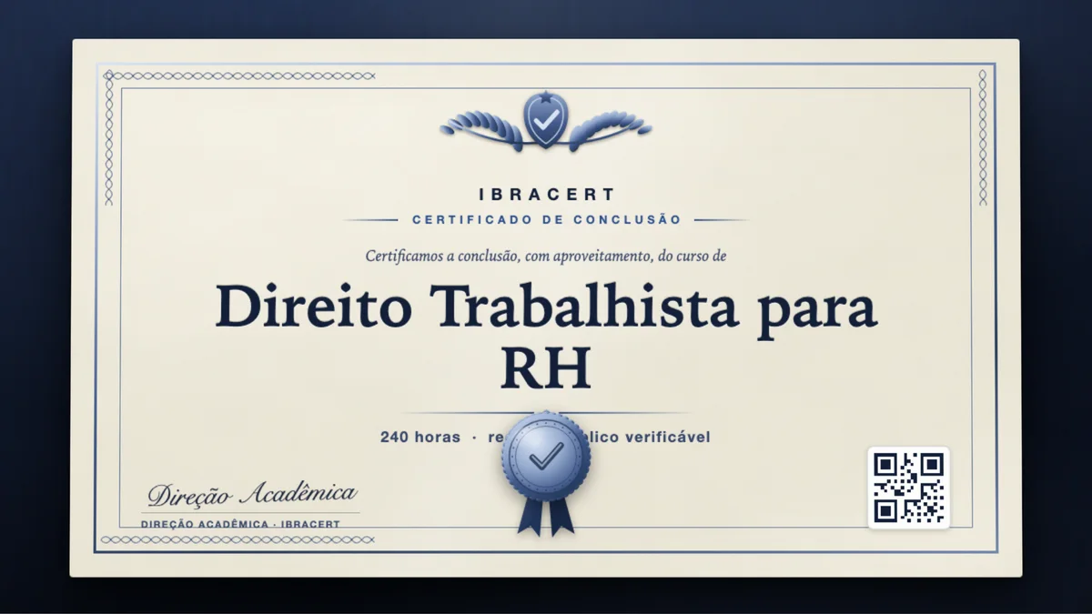 Capa do curso Direito Trabalhista para RH