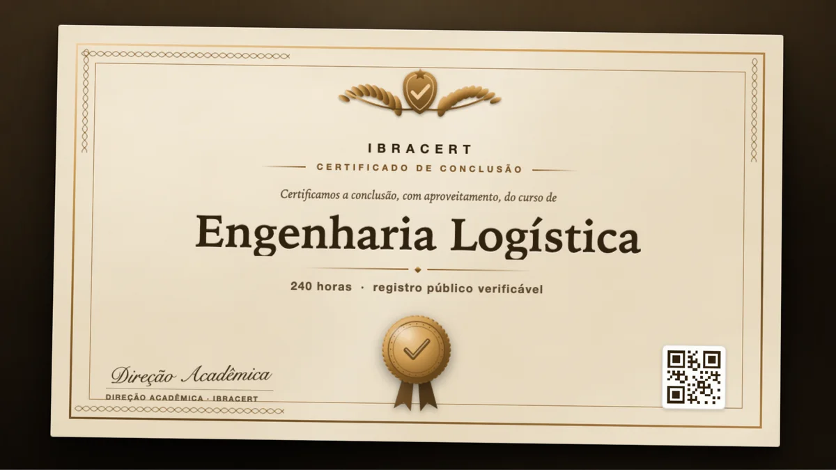 Capa do curso Engenharia Logística