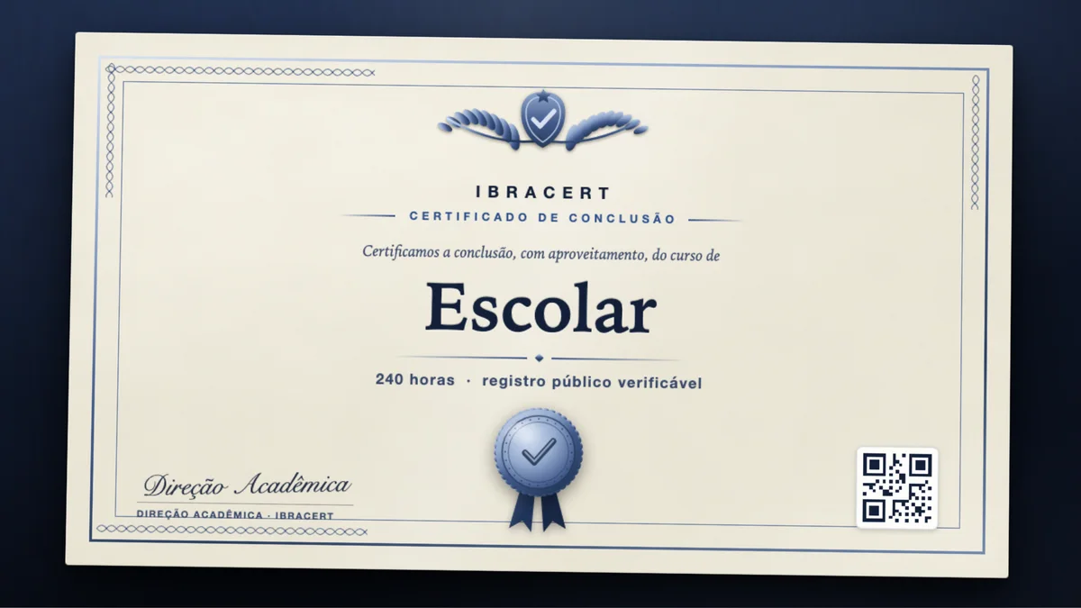 Capa do curso Escolar