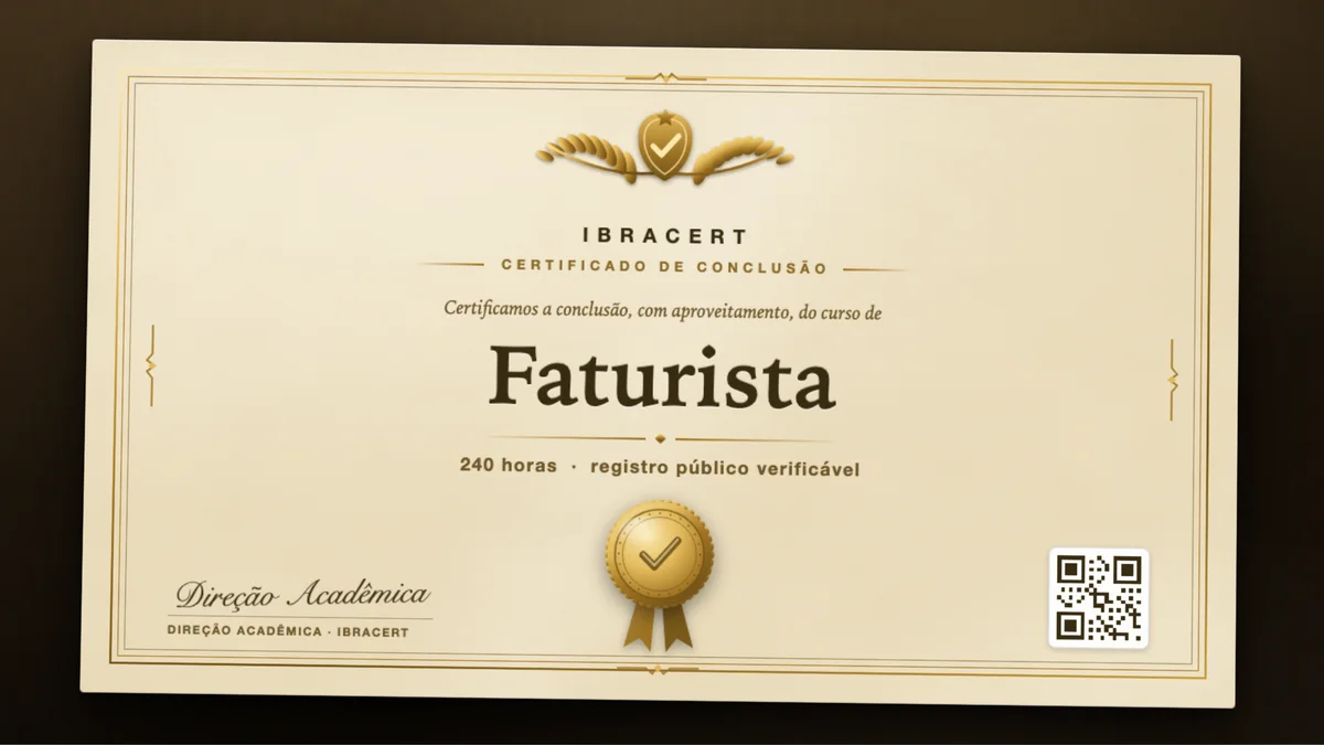 Capa do curso Faturista