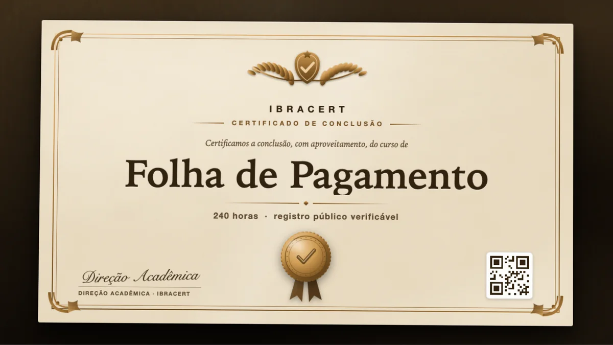 Capa do curso Folha de Pagamento
