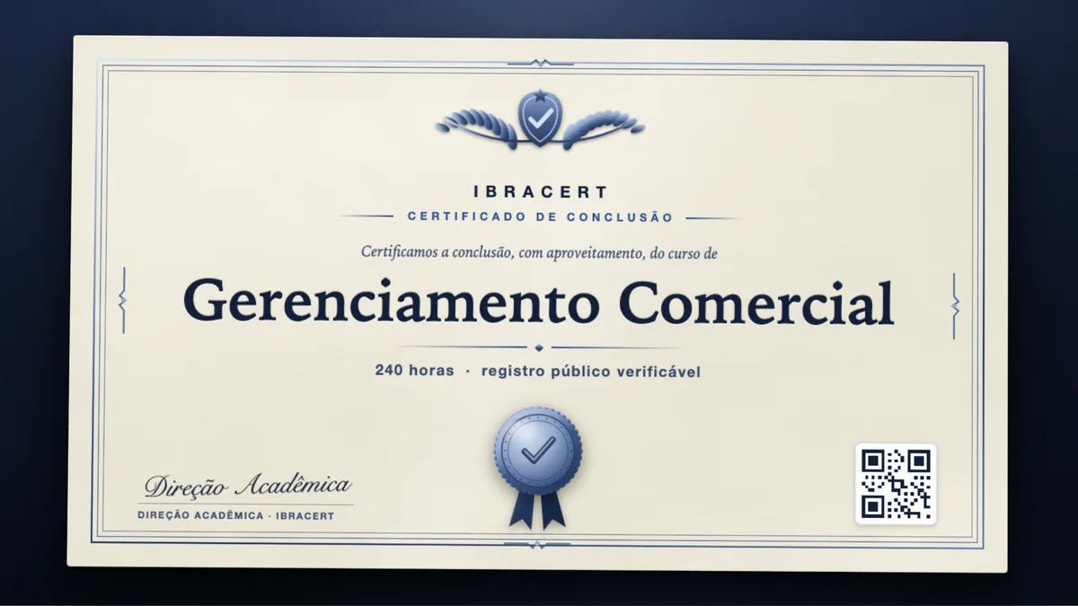 Capa do curso Gerenciamento Comercial