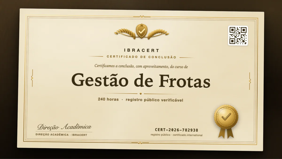 Capa do curso Gestão de Frotas