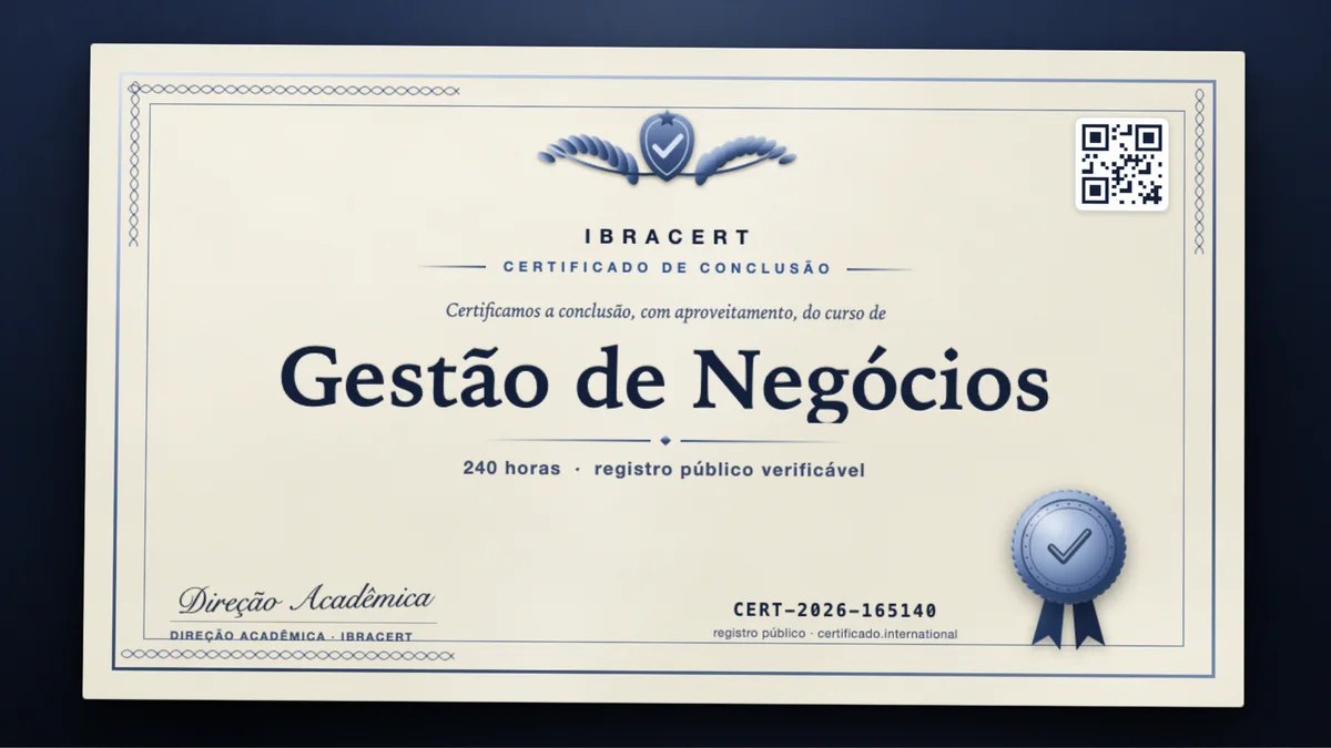 Capa do curso Gestão de Negócios