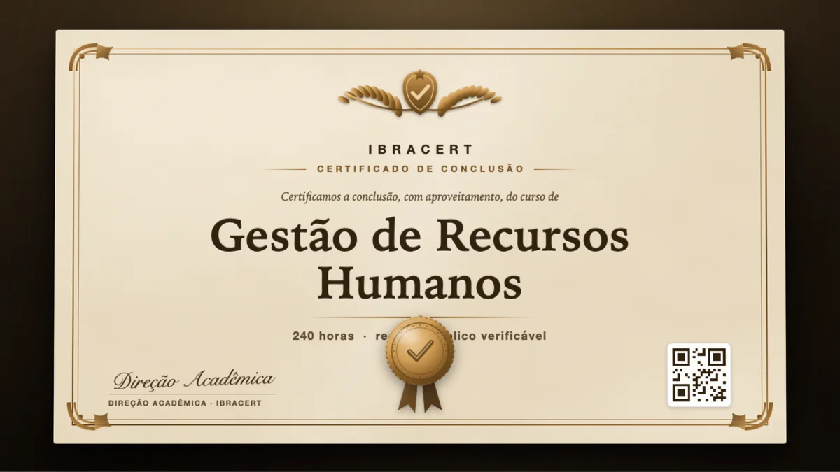 Capa do curso Gestão de Recursos Humanos
