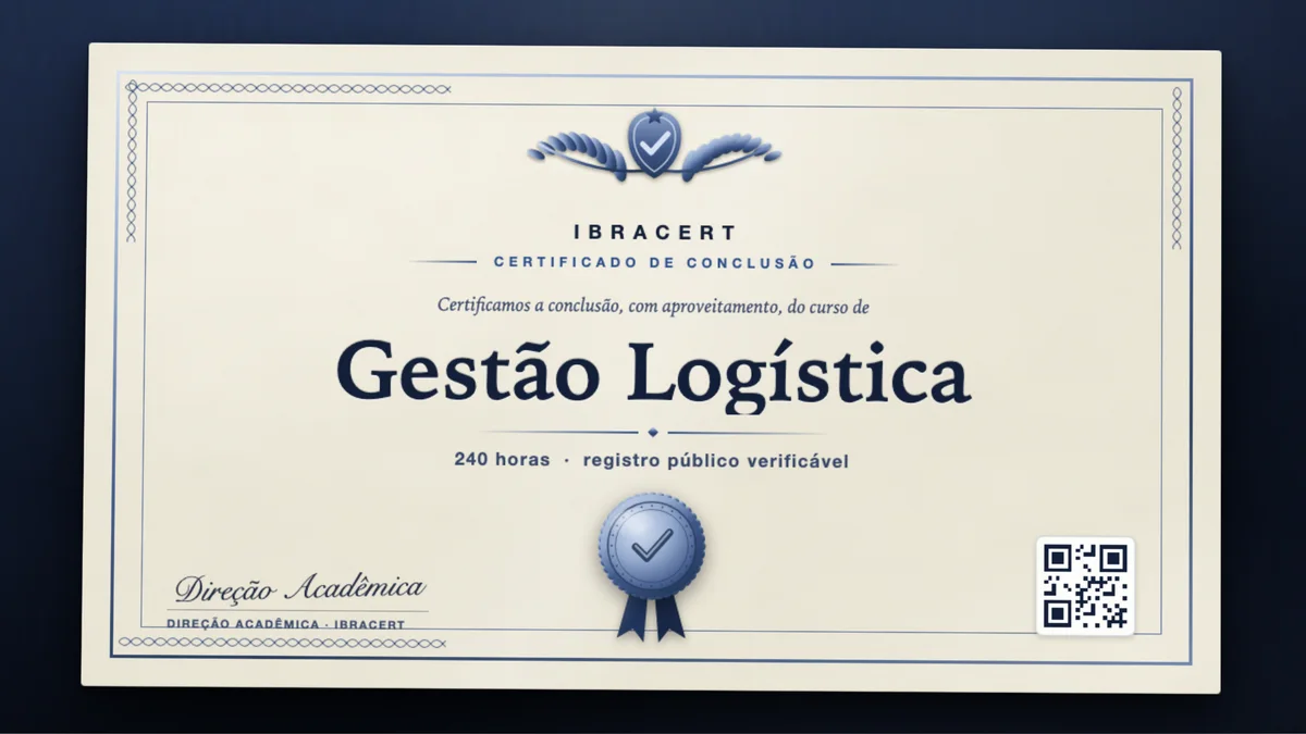Capa do curso Gestão Logística