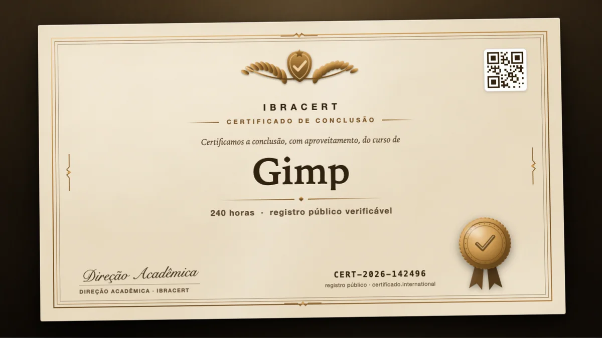 Capa do curso Gimp