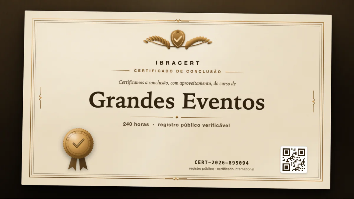 Capa do curso Grandes Eventos