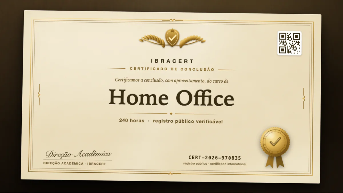 Capa do curso Home Office