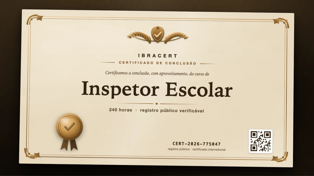 Capa do curso Inspetor Escolar
