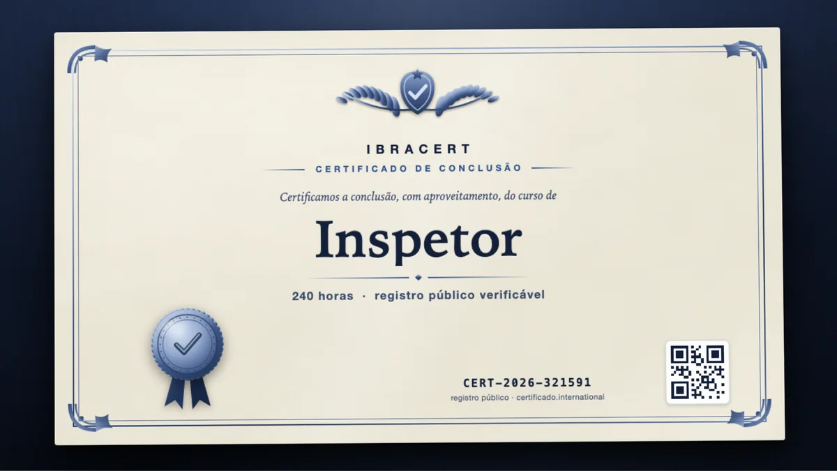 Capa do curso Inspetor