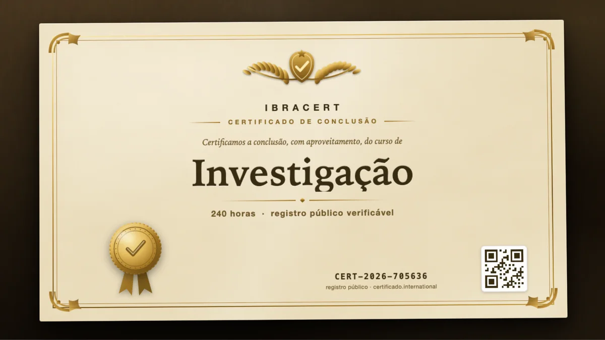 Capa do curso Investigação