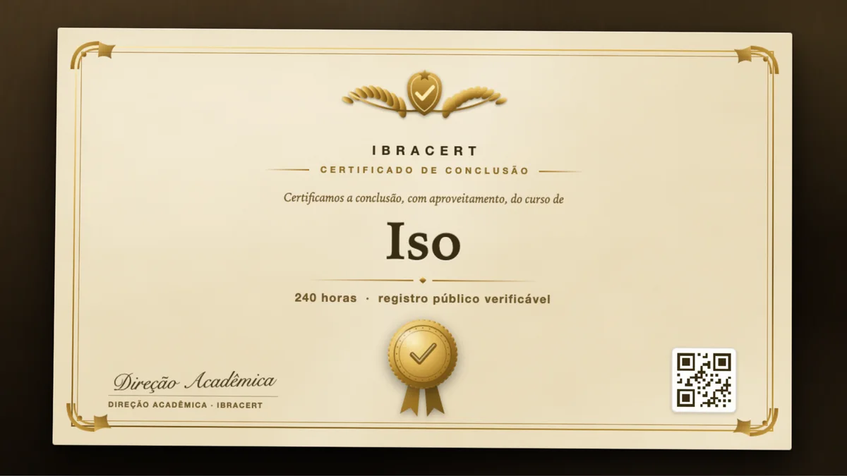 Capa do curso Iso