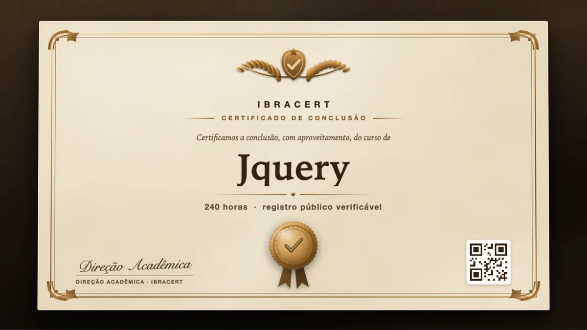 Capa do curso Jquery