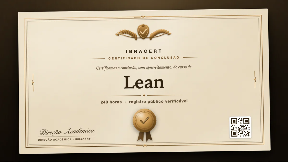 Capa do curso Lean
