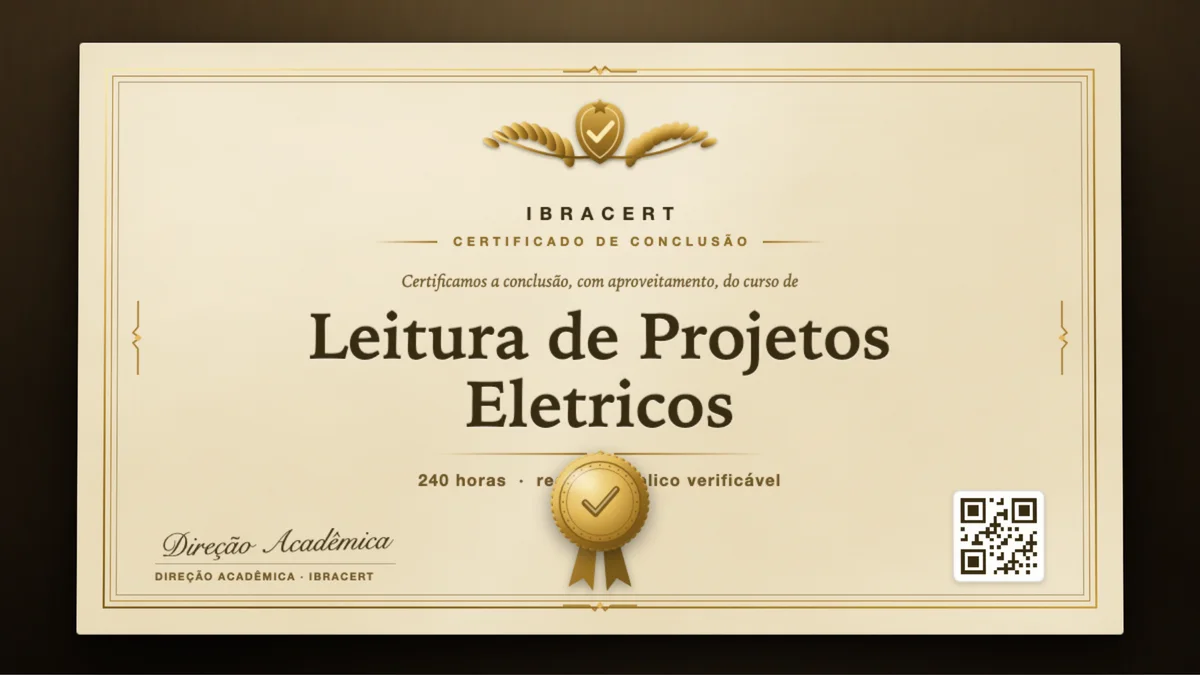 Capa do curso Leitura de Projetos Eletricos
